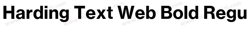 Harding Text Web Bold Regular字体转换